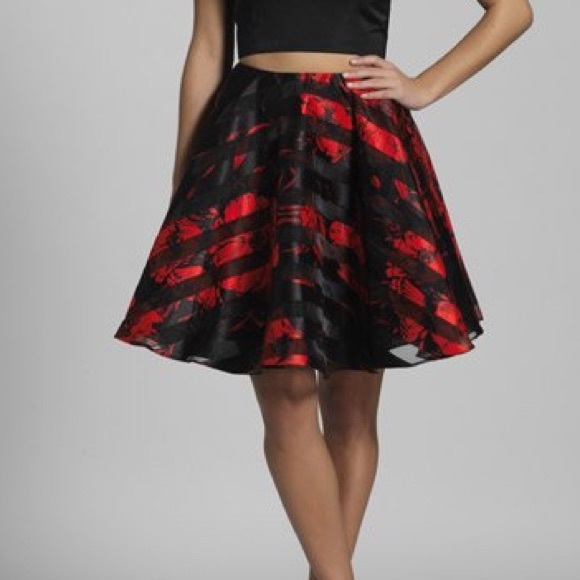 Hot Gal Dresses & Skirts - Hot Gal floral print chiffon skirt XL